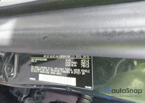 2013 Volvo S60 T5/T5 Platinum/T5 Premier/T5 Premier Plus from USA, damaged, VIN YV1612FS2D2230865